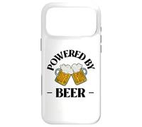 Custodia per iPhone 17 Pro Max Birra regalo per lui - Powered by Beer - divertente slogan birra