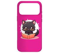 Custodia per iPhone 17 Pro Max Black Cat Book Lover Reading Easily Distracted By Books Cats
