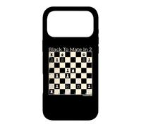 Custodia per iPhone 17 Pro Max Black To Mate In 2 Trova scacco matto Puzzle #156 Scacchi
