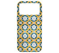 Custodia per iPhone 17 Pro Max Blu Bianco Giallo Portogallo Lisbona Tile Pattern