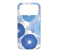 Custodia per iPhone 17 Pro Max Blue Coral Pattern Ocean Sea Life Immersioni subacquee