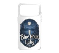 Custodia per iPhone 17 Pro Max Blue Hour at the Lake Badge Lakecore Estetica