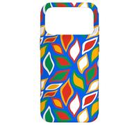 Custodia per iPhone 17 Pro Max Blue Red Green Yellow White Leaf Petal Plant Pattern