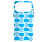 Custodia per iPhone 17 Pro Max Blue Rounded Ellipse Capsule Oval Egg Geometric Pattern