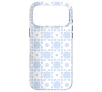 Custodia per iPhone 17 Pro Max Blue Square Star Cross Snowflakes Geometric Pattern