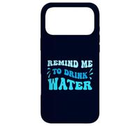 Custodia per iPhone 17 Pro Max Blue Wavy Ricordami di bere acqua
