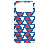 Custodia per iPhone 17 Pro Max Blue White Red France Triangle Zigzag Line French Pattern