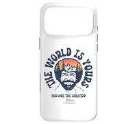 Custodia per iPhone 17 Pro Max Bob Ross The World Is Yours