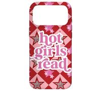 Custodia per iPhone 17 Pro Max Book Lover Hot Girls Read Preppy Pink Red Star Y2K
