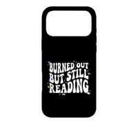 Custodia per iPhone 17 Pro Max Bookish Burned Out But Still Reading Retro Book Club