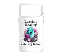 Custodia per iPhone 17 Pro Max Bookish Fantasy Book Dragon Leaving Reality Entering Fiction