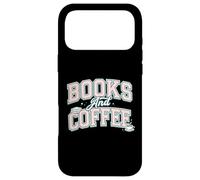 Custodia per iPhone 17 Pro Max Books And Coffee Cozy Reader Typography Pastel Design