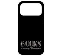 Custodia per iPhone 17 Pro Max Books Are My Therapy Lover Bookish Librarian Boho Floral