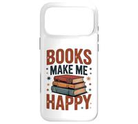Custodia per iPhone 17 Pro Max Books make me happy per gli amanti dei libri