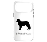 Custodia per iPhone 17 Pro Max Border Collie Nero Silhouette
