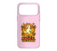 Custodia per iPhone 17 Pro Max Born to Be Magical Summer Vibes Ananas Unicorno