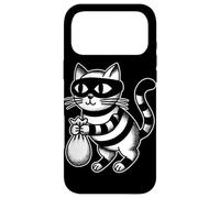 Custodia per iPhone 17 Pro Max Borsa salvadanaio a forma di gatto ladro gattino nero