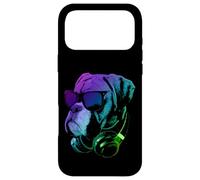 Custodia per iPhone 17 Pro Max Boxer tedesco con cuffie da DJ e occhiali da sole