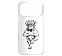 Custodia per iPhone 17 Pro Max Boxer Yoga Cucciolo Cane Divertente Cane Albero Posa Vrikshasana