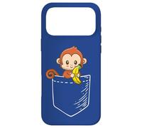 Custodia per iPhone 17 Pro Max Boys Girls Kids Pet Monkey Banana Lover in a Pocket