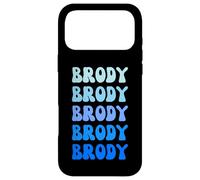 Custodia per iPhone 17 Pro Max Brody Retro Name Stack Design