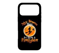 Custodia per iPhone 17 Pro Max Broom Broke So I Became A Firefighter Halloween Costume