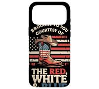 Custodia per iPhone 17 Pro Max Brought To You Courtesy Of The Red White Blue Cowboy Boot