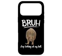 Custodia per iPhone 17 Pro Max Bruh Dont Look At My Frog Butt Meme