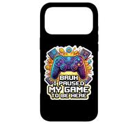Custodia per iPhone 17 Pro Max Bruh Ho Paused Il mio Gioco Per Essere Qui Divertente Gamer Gioco Teen Boy