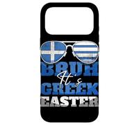 Custodia per iPhone 17 Pro Max Bruh It's Greek Pasqua Holiday Grecia Bandiera Grecia Pasqua