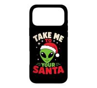 Custodia per iPhone 17 Pro Max Brutto maglione natalizio Take Me To Your Santa Alien
