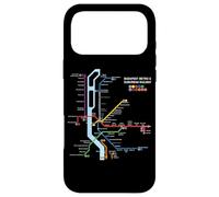 Custodia per iPhone 17 Pro Max Budapest Hungary Metro Suburban Railway - Souvenir Mappa della rotta