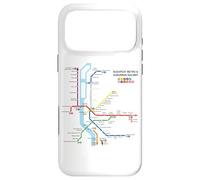 Custodia per iPhone 17 Pro Max Budapest Hungary Metro Suburban Railway - Souvenir Mappa della rotta