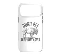 Custodia per iPhone 17 Pro Max Buffalo divertente "Don't Pet the Fluffy Cows"