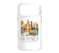 Custodia per iPhone 17 Pro Max Buffalo, skyline di New York, souvenir della città dei buoni vicini