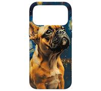 Custodia per iPhone 17 Pro Max Bulldog francese Van Gogh Style Graphic