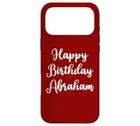 Custodia per iPhone 17 Pro Max Buon compleanno Abramo