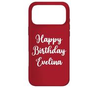 Custodia per iPhone 17 Pro Max Buon Compleanno Evelina