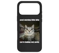 Custodia per iPhone 17 Pro Max Buongiorno Little Kitty, stai cercando un meme molto carino