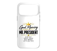 Custodia per iPhone 17 Pro Max Buongiorno Signor Presidente Funny President Morning Coffee