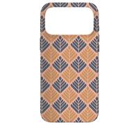 Custodia per iPhone 17 Pro Max Burnt Orange Terra Cotta Organic Leaf Tile Autumn Pattern