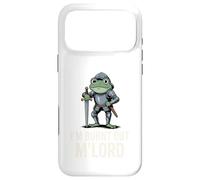 Custodia per iPhone 17 Pro Max Burnt Out M'Lord Frog Knight Fantasy Meme Quote Men Women