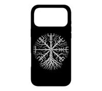 Custodia per iPhone 17 Pro Max Bussola vichinga Vegvisir Walhalla albero della vita nordico