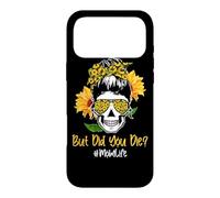 Custodia per iPhone 17 Pro Max But Did You Die Mom Life Skull Bandana Sunflower Lover