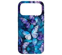 Custodia per iPhone 17 Pro Max Butterflies Lover Stained Glass Effect Art Stain Glass