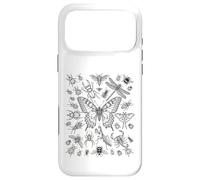 Custodia per iPhone 17 Pro Max Butterfly Focus - Diagramma entomologico scientifico delle specie di insetti