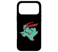 Custodia per iPhone 17 Pro Max Cactus dell'Arizona con fiori rossi Tucson Vintage Souvenir