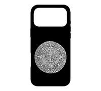 Custodia per iPhone 17 Pro Max Calendario azteco o Maya (disegno sul retro)