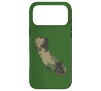 Custodia per iPhone 17 Pro Max California State Camo Map Outdoor Military & Veterano escursionistico