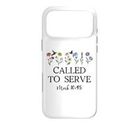 Custodia per iPhone 17 Pro Max Called to Serve God Jesus Christian Bible Verse Mark 10:45